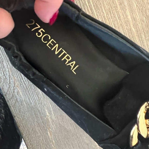 275 Central Black Suede Claudia Slip On Ballet Loafers - Picture 7 of 8